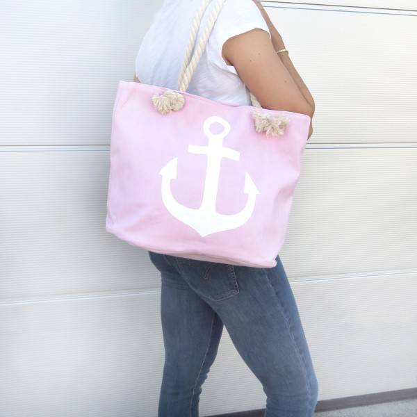 Sonia Originelli Strandtasche Anker Uni "Marie" Beachbag Shopper Maritim Lagerräumung