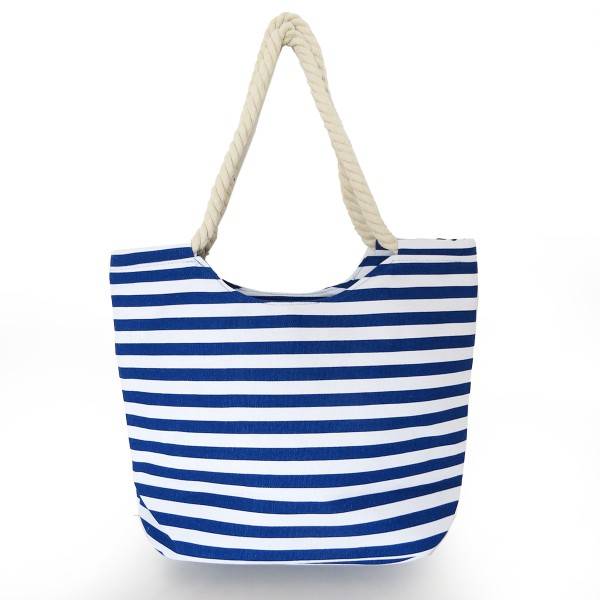 Sonia Originelli Strandtasche maritim gestreift mit Patch Aufnähern "Sankt Peter-Ording" Zeitlich begrenztes Angebot
