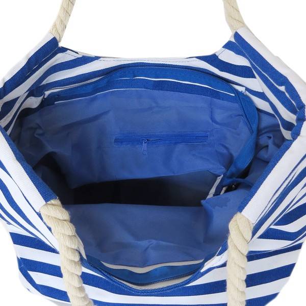 Sonia Originelli Strandtasche maritim gestreift mit Patch Aufnähern "Sankt Peter-Ording" Zeitlich begrenztes Angebot