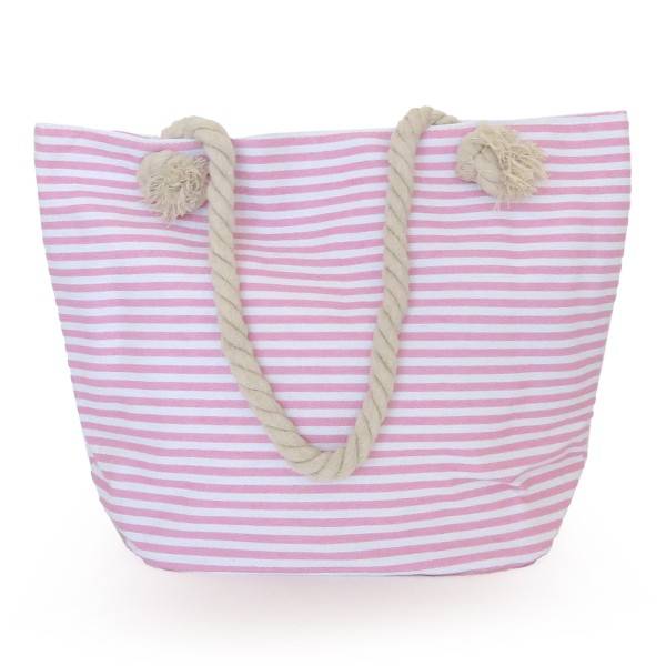 Sonia Originelli Strandtasche maritim gestreift Sternprint Seilkordel Reißverschluss Shopper Neuheiten