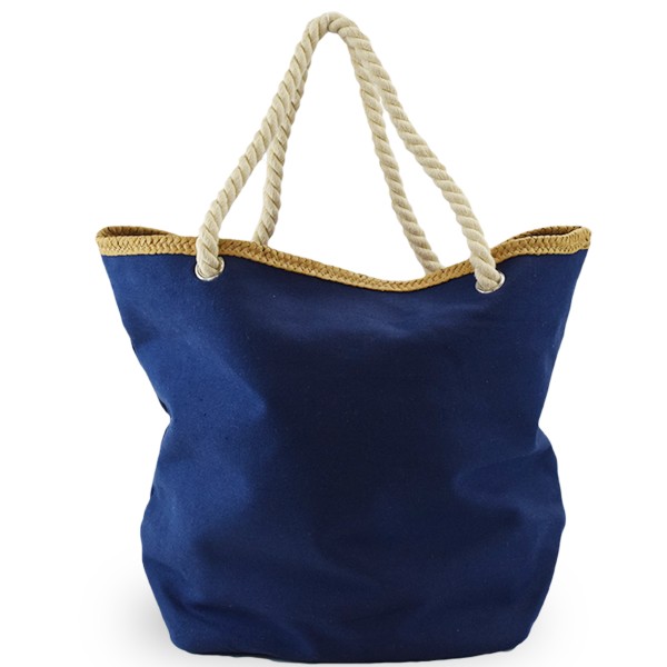 Sonia Originelli Strandtasche Shopper Anker Uni Bast Maritim gestreift Seilkordel Räumungsverkauf