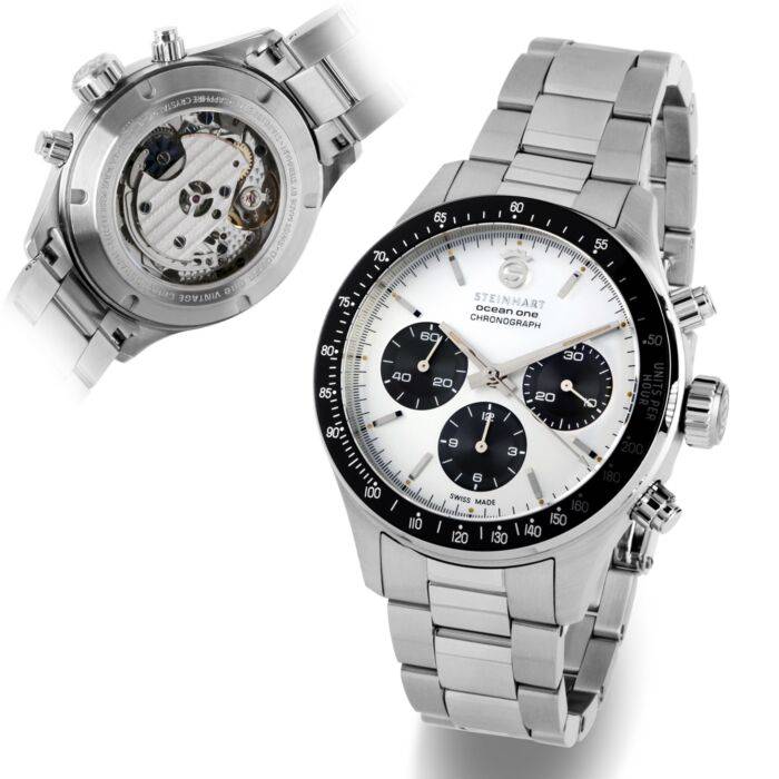 ﻿Steinhart Ocean One Vintage Chronograph II silver