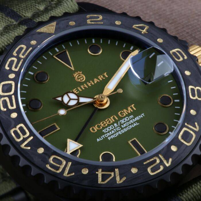 Steinhart Ocean 39 GMT black MILITARY khaki Taucheruhr Exklusivangebot