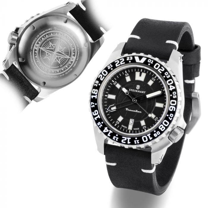 Steinhart TRAVELLER GMT black Taucheruhr