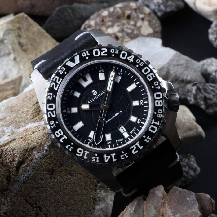 Steinhart TRAVELLER GMT black Taucheruhr Schlussverkauf