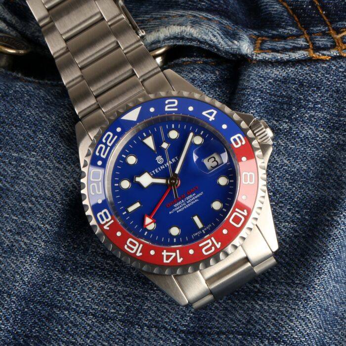 Steinhart Ocean One GMT BLUE-RED Ceramic blue dial Blitzverkäufe
