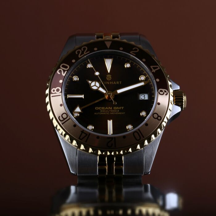 Steinhart Ocean 39 GMT.2 two-tone CHOCOLATE Taucheruhr Auslauf