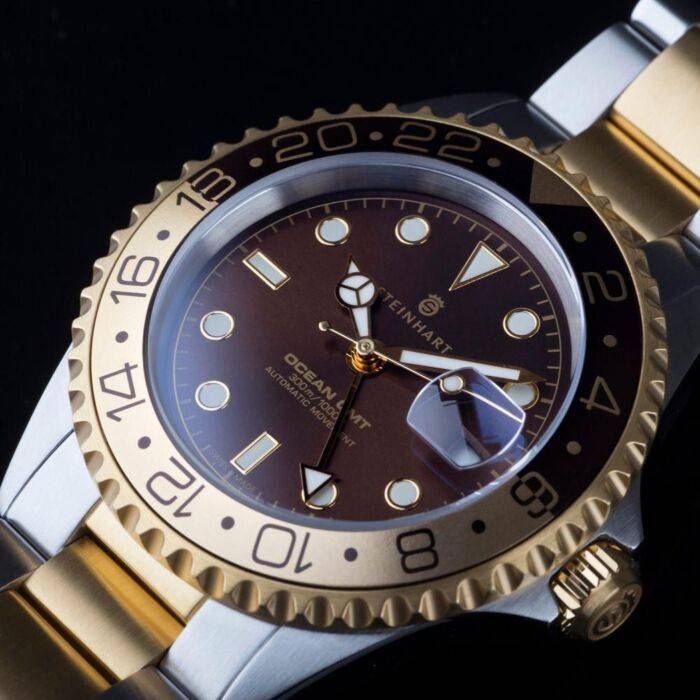 Steinhart Ocean One GMT two- tone CHOCOLATE Taucheruhr Angebote