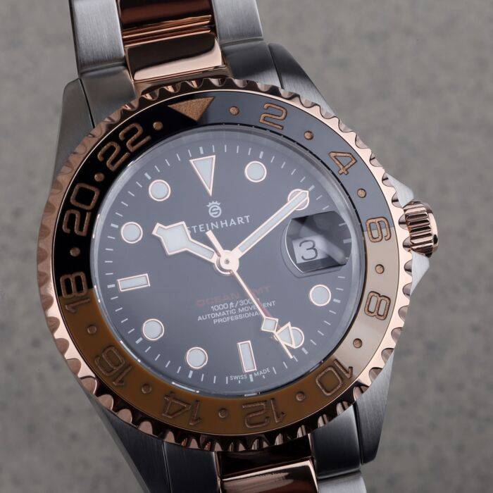 Steinhart Ocean One GMT two-tone BLACK/KHAKI Taucheruhr Hotsell