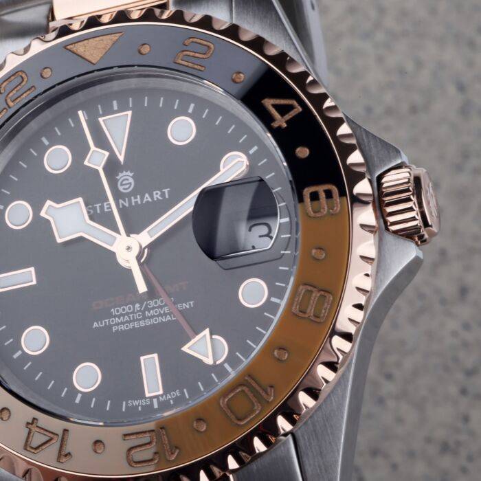 Steinhart Ocean One GMT two-tone BLACK/KHAKI Taucheruhr Hotsell