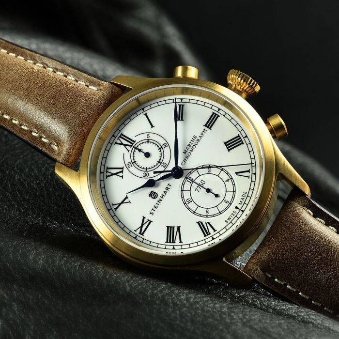Steinhart Marine-Chronograph Bronze Premium Römisch Fabrikverkauf