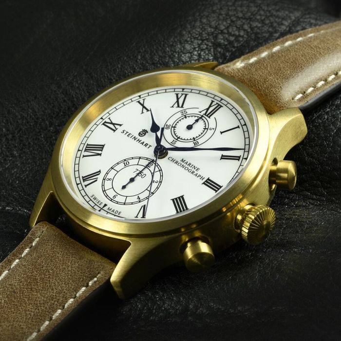Steinhart Marine-Chronograph Bronze Premium Römisch Fabrikverkauf