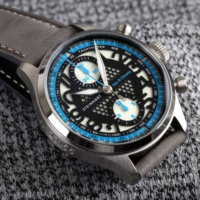 Steinhart NAV.B-CHRONO 42 SKELETON blue Verkauf