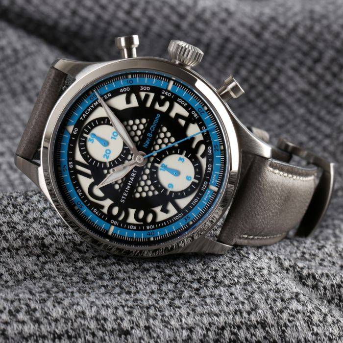 Steinhart NAV.B-CHRONO 42 SKELETON blue Verkauf