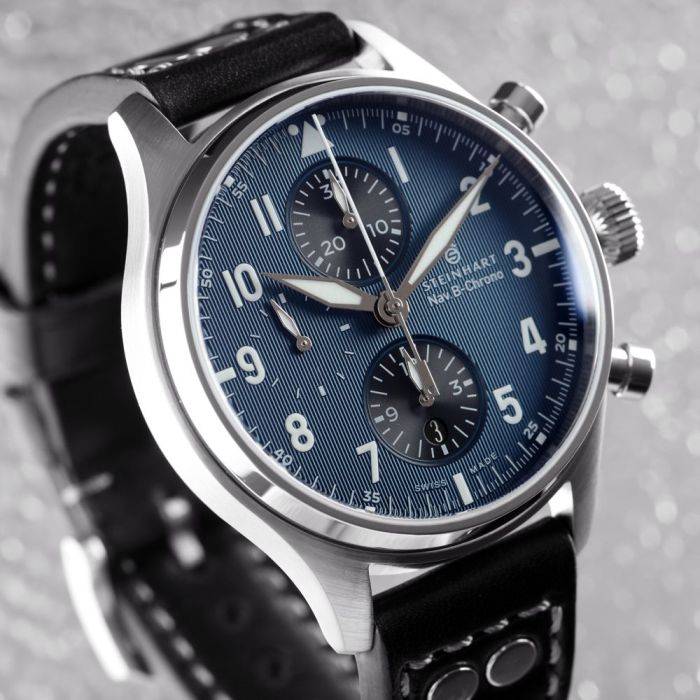 Steinhart NAV.B-CHRONO 42 CLASSIC A-TYPE BLUE Fabrikverkauf