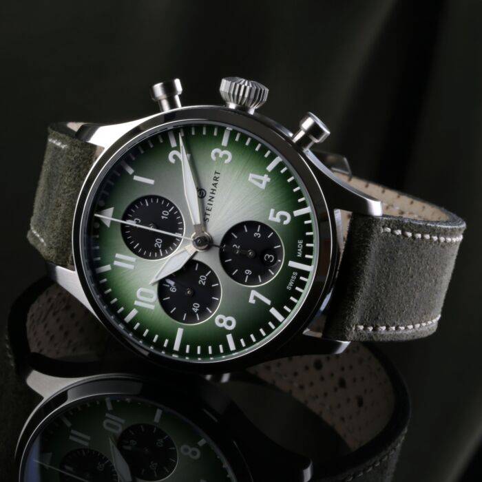 Steinhart Pilot Chronograph 42 green SUMMER EDITION Blitzverkäufe