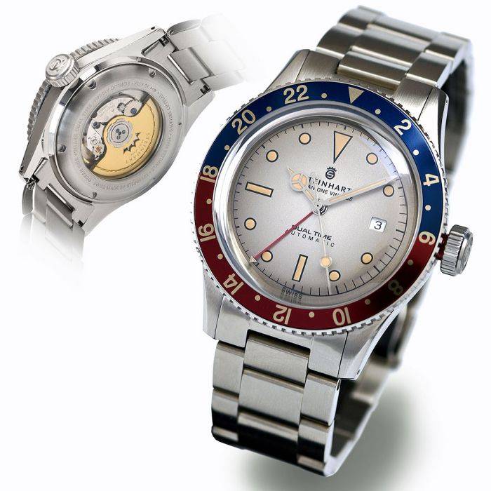 Steinhart Ocean One vintage Dual Time premium Taucheruhr
