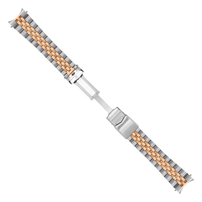 Steinhart Stahlband bicolor satiniert 22x18 mm fünfreihig inkl. Bandanstöße Günstiger Verkauf