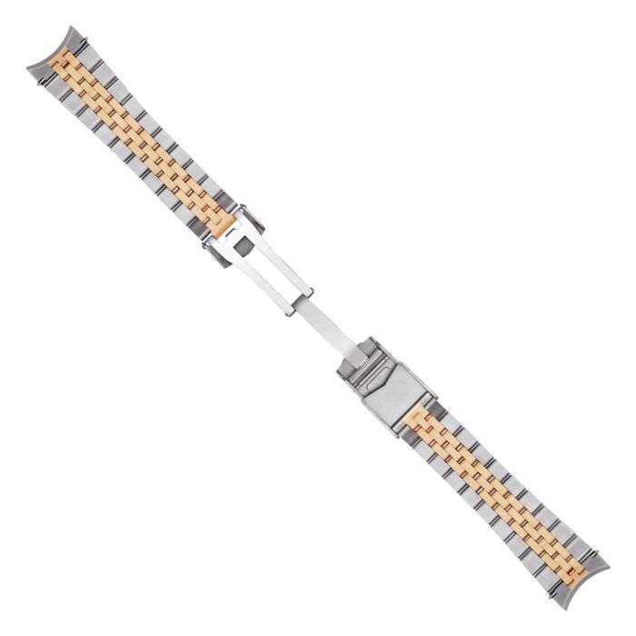 Steinhart Stahlband bicolor satiniert 22x18 mm fünfreihig inkl. Bandanstöße Günstiger Verkauf