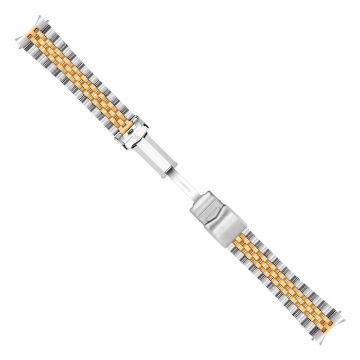 Steinhart Stahlband für Ocean 39 bicolor 20x16 5-reihig satiniert inkl. Bandanstöße Auslauf