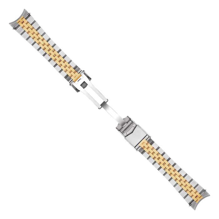 Steinhart Stahlband für Ocean 39 bicolor 20x16 5-reihig satiniert inkl. Bandanstöße Auslauf
