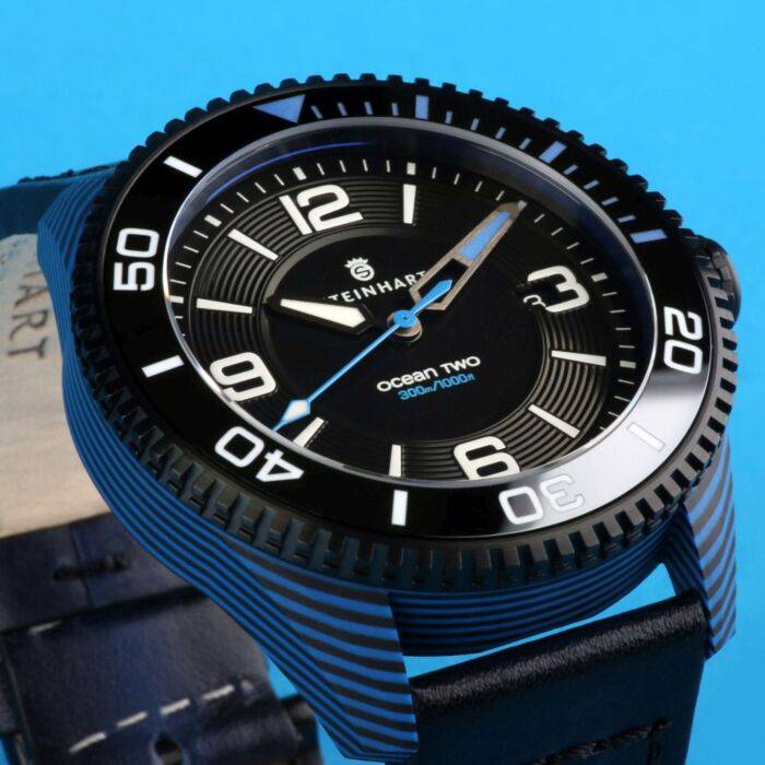 Steinhart Ocean 2 premium Carbon Blue Taucheruhr Online