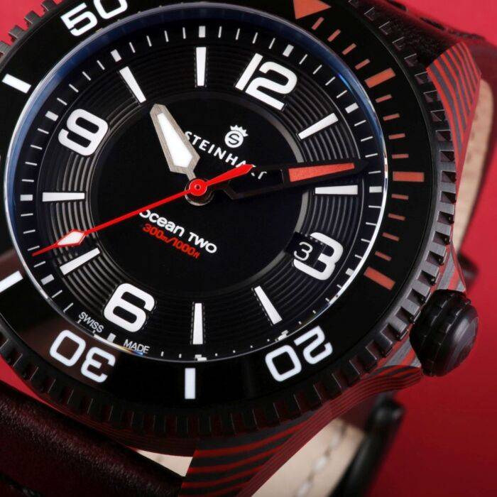 Steinhart Ocean 2 premium Carbon Red Taucheruhr Outlet