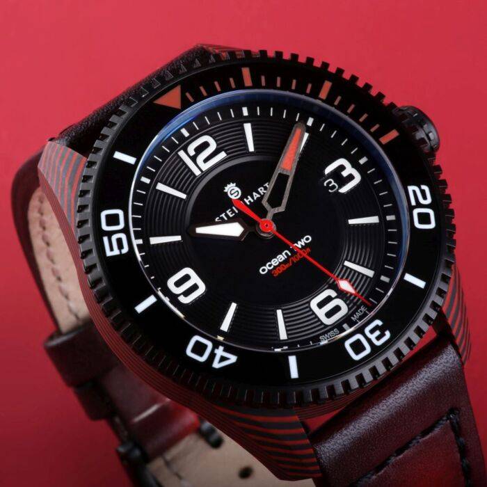 Steinhart Ocean 2 premium Carbon Red Taucheruhr Outlet