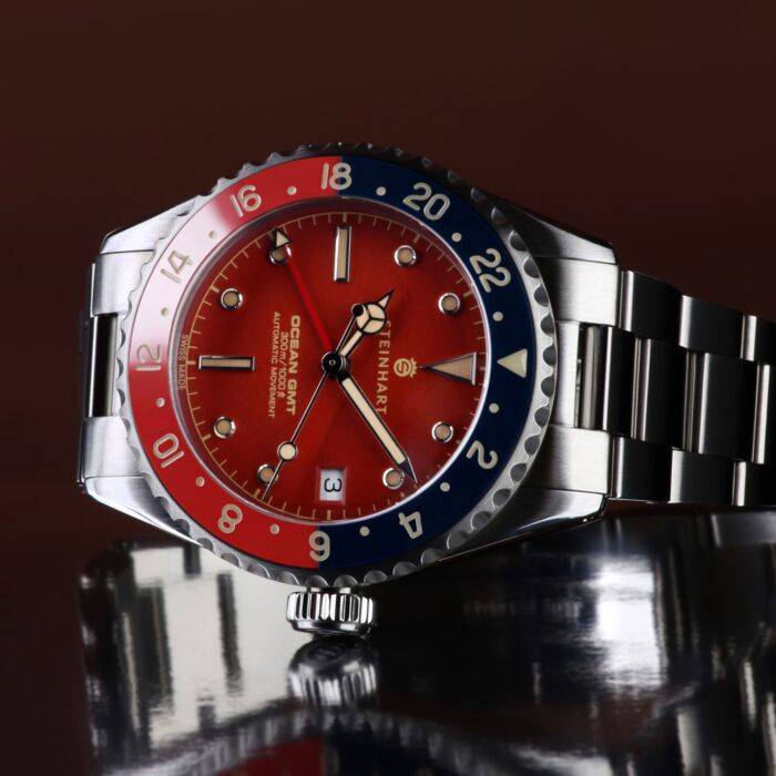 Steinhart Ocean 39 vintage GMT premium red ceramic Auslauf