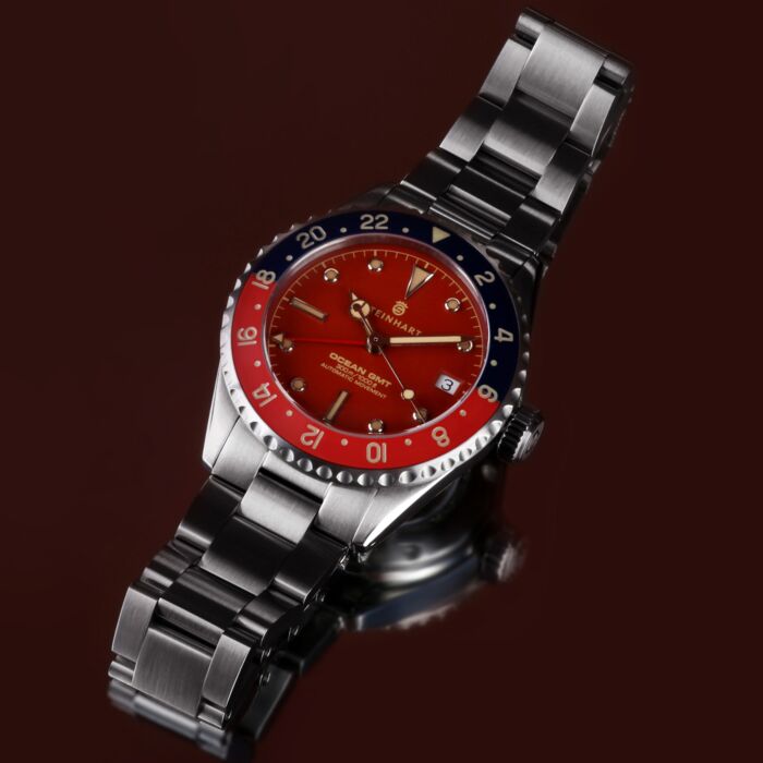 Steinhart Ocean 39 vintage GMT premium red ceramic Auslauf