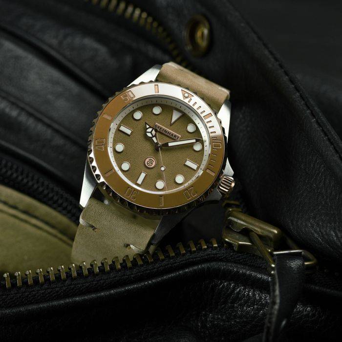 Steinhart Ocean 39 BEIGE Ceramic Taucheruhr im Angebot
