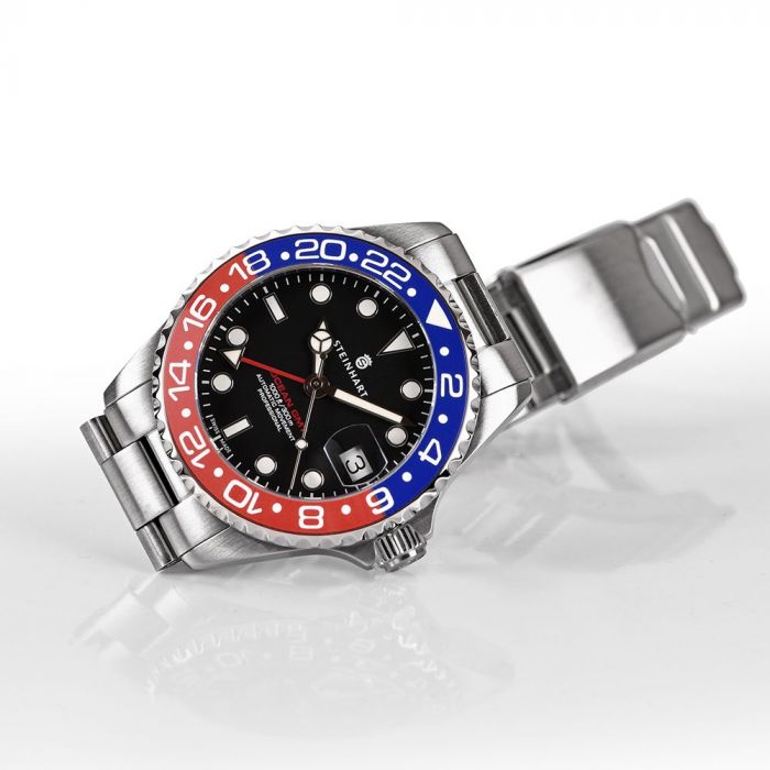 Steinhart Ocean 39 GMT BLUE-RED Ceramic Taucheruhr Günstiger Verkauf