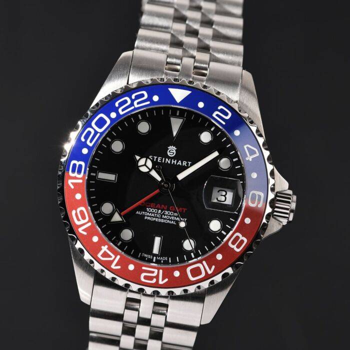 Steinhart Ocean 39 GMT.2 BLUE-RED Ceramic Taucheruhr Blitzverkäufe
