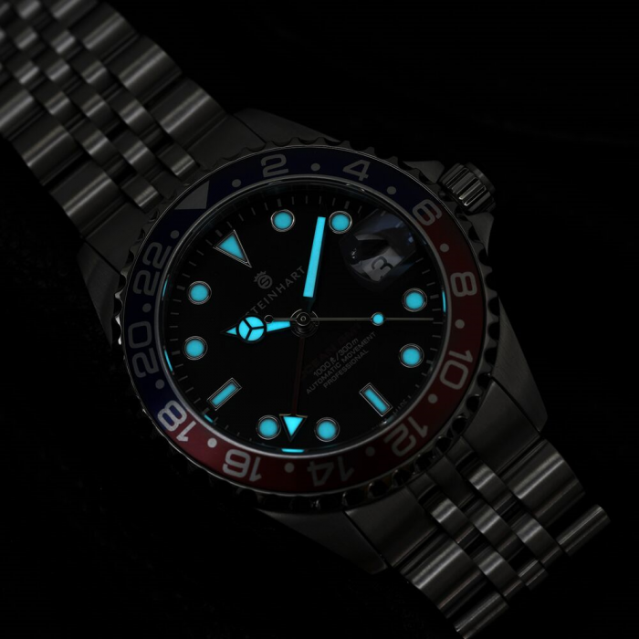 Steinhart Ocean 39 GMT BLUE-RED .2 Taucheruhr Hotsell