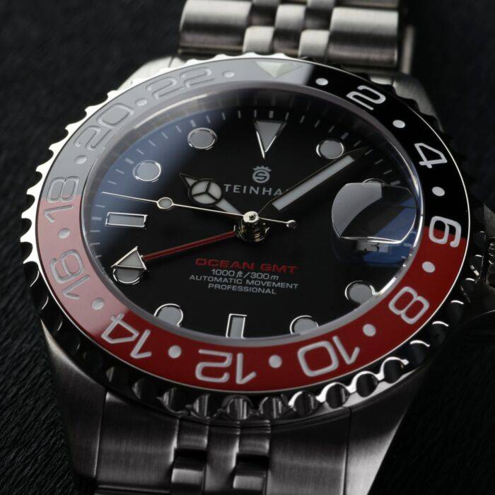 Steinhart Ocean 39 GMT.2 BLACK-RED Ceramic Taucheruhr im Angebot