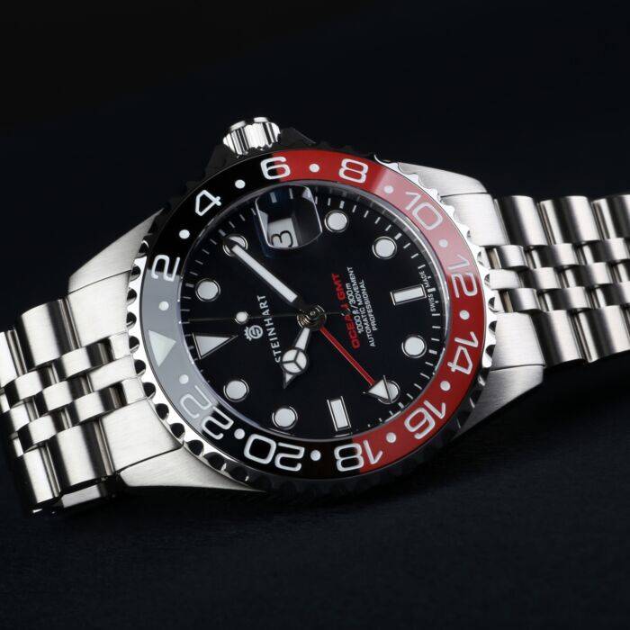 Steinhart Ocean 39 GMT.2 BLACK-RED Ceramic Taucheruhr im Angebot