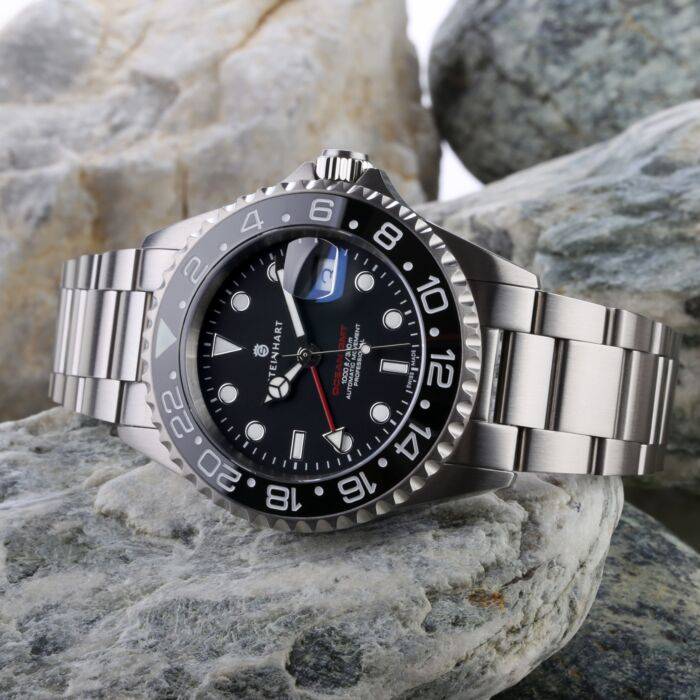 Steinhart Ocean One GMT BLACK Ceramic Taucheruhr Schlussverkauf