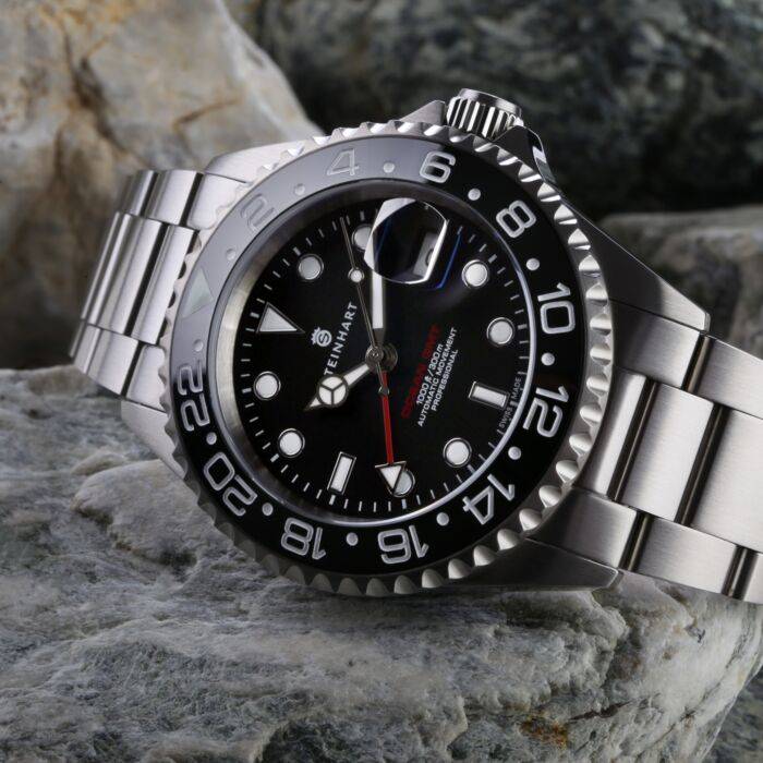 Steinhart Ocean One GMT BLACK Ceramic Taucheruhr Schlussverkauf