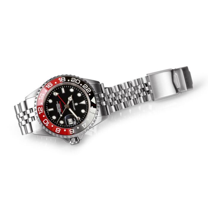 Steinhart Ocean One GMT BLACK-RED. 2 Ceramic Taucheruhr Limitierter Zeitrabatt