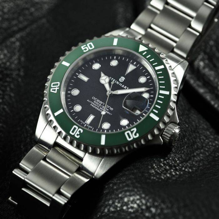 Steinhart Ocean 39 GREEN Ceramic Taucheruhr Auslauf