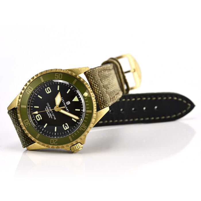 Steinhart Ocean One Bronze GREEN Taucheruhr Auslauf