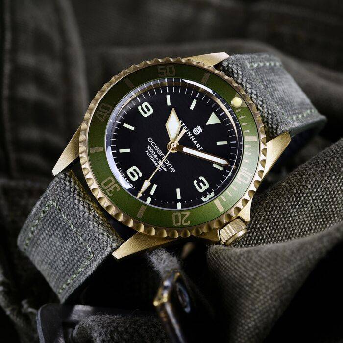 Steinhart Ocean One Bronze GREEN Taucheruhr Auslauf