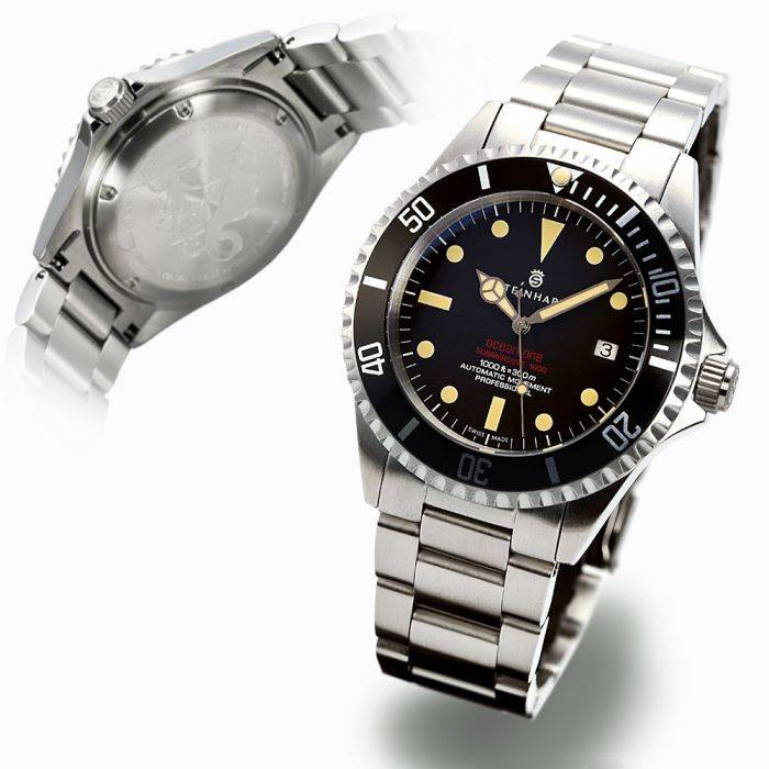 Steinhart Ocean One vintage RED Taucheruhr