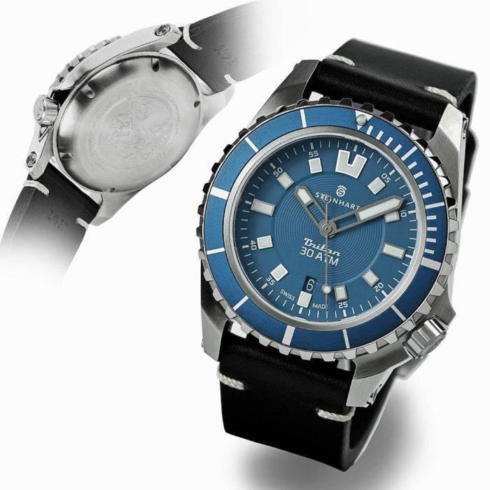 Steinhart Triton 30 ATM BLUE Taucheruhr