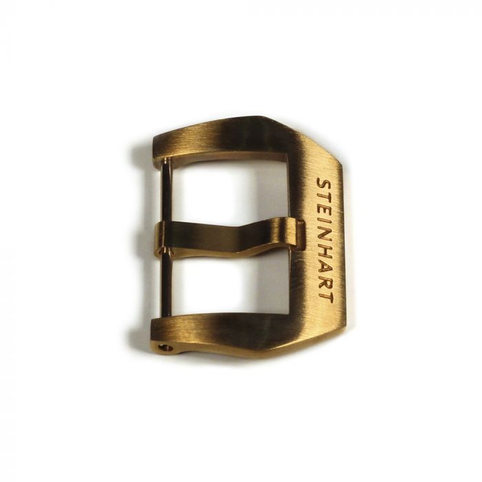 Steinhart PRE-V Schließe Bronze satiniert 22 mm mit Logo