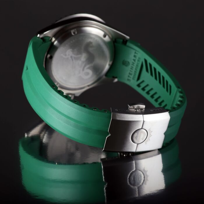 Steinhart Kautschukband grün 20x16 mm für Ocean 39 mit Schließe Stahl Online
