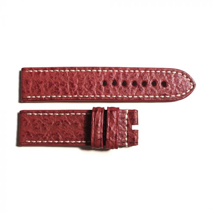 Steinhart Lederband rot, Kontrastnaht, Größe M