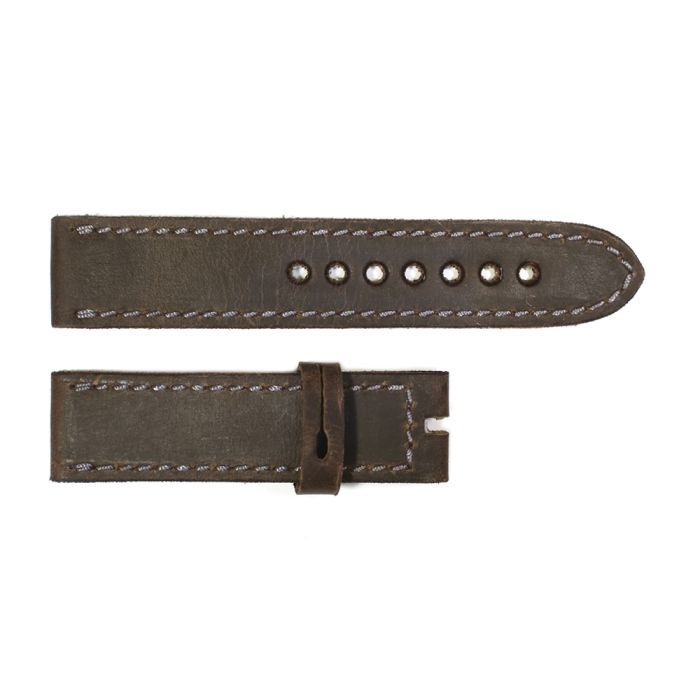 Steinhart Armband dunkelbraun mit grauer Naht Größe M