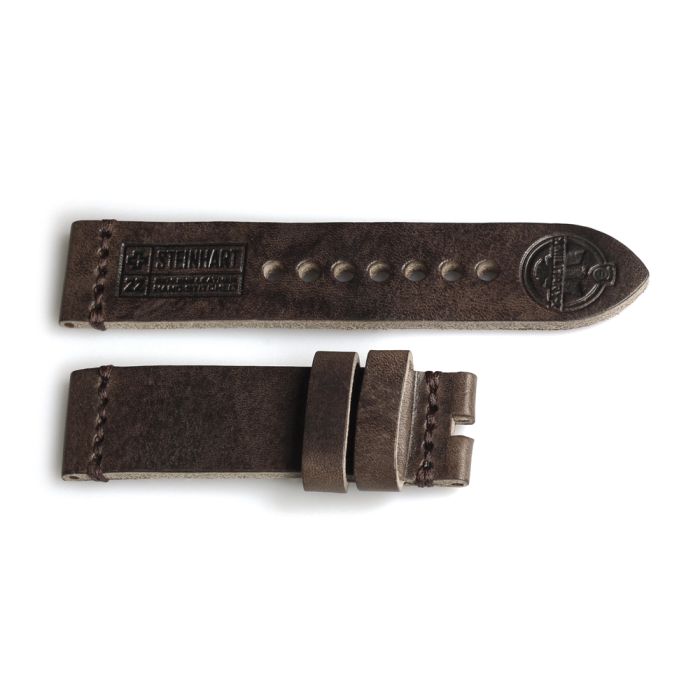 Steinhart Lederband Military vintage braun Größe L