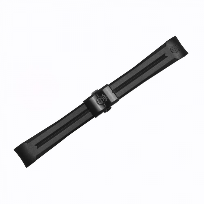 Steinhart Kautschukband neu 22x18 mm für Ocean 42 und Ocean 44 mit Schließe Black DLC